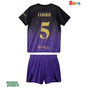 Barcelona Pau Cubarsi #5 Replika Babytøj Udebanesæt Børn 2026-27 Kortærmet (+ Korte bukser)